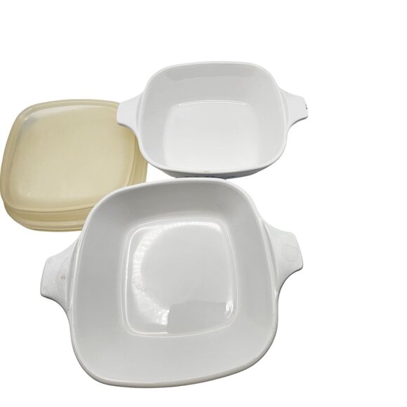 Corning Ware P-41-B 1 3/4 Cup Dishes With Lids Blue Cornflower Design Microwave - Picture 3 of 3